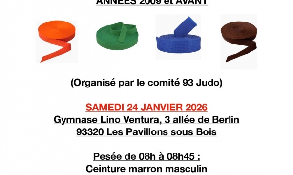 CIRCUIT IDF DES CEINTURES DE COULEURS